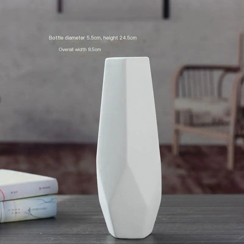 Modern Minimalist Ceramic Vase for Home & Office Decor