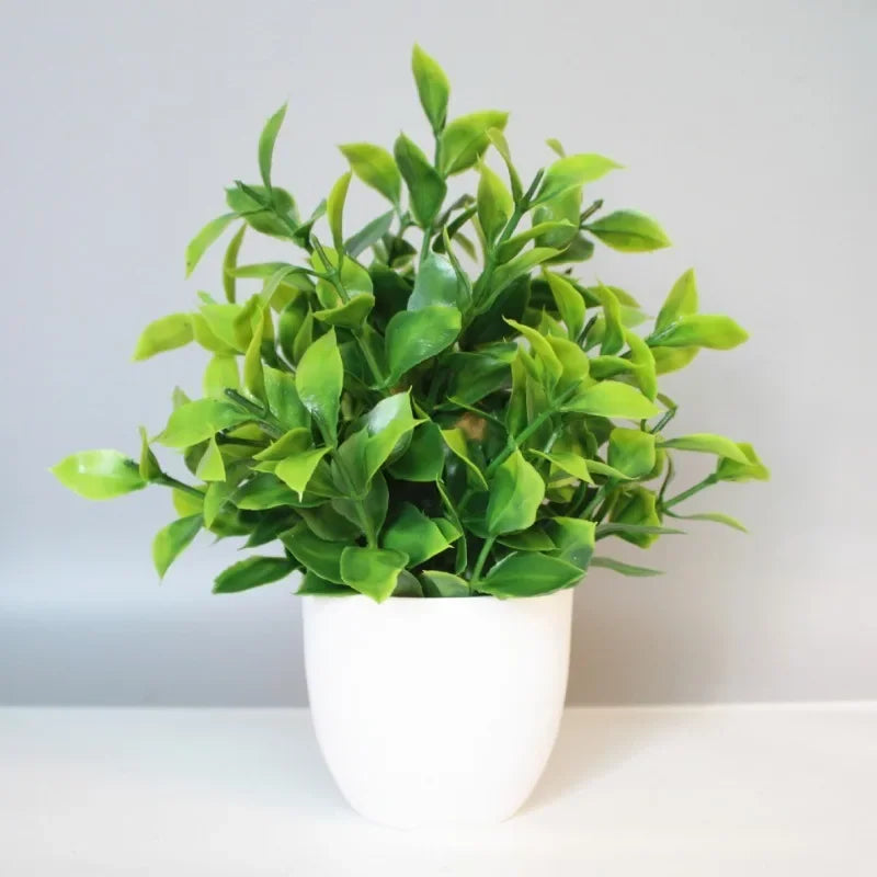 Bulk Artificial Plant Collection – Plastic Bonsai & Faux Green Décor for Home & Garden