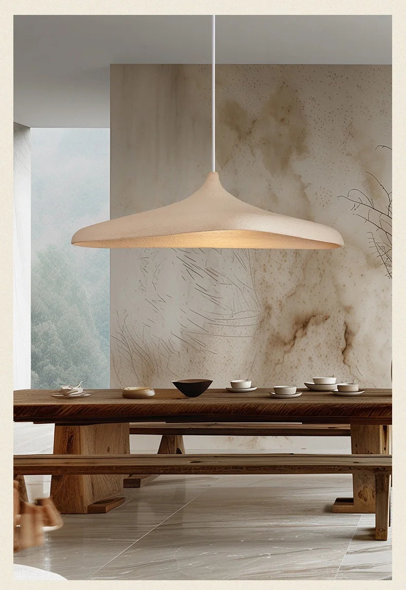 Artisan Nordic Pendant Light – Wabi-Sabi Inspired LED Chandelier for Modern Interiors