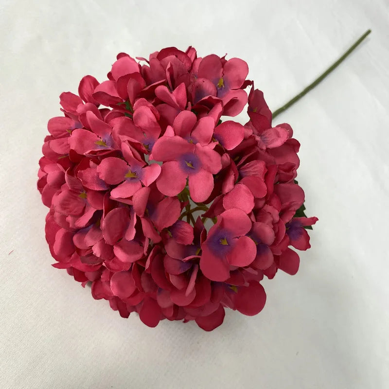 58cm Beautiful Silk Artificial Flowers Hydrangea Flower Bouquet for Home Party Wedding Room Table Decoration Floral Arrangement