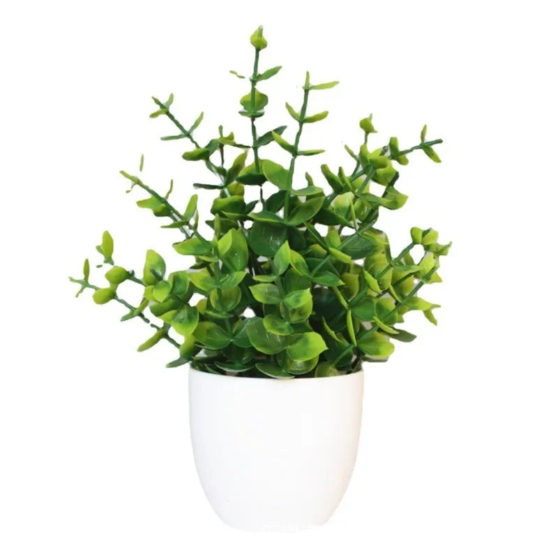 Bulk Artificial Plant Collection – Plastic Bonsai & Faux Green Décor for Home & Garden