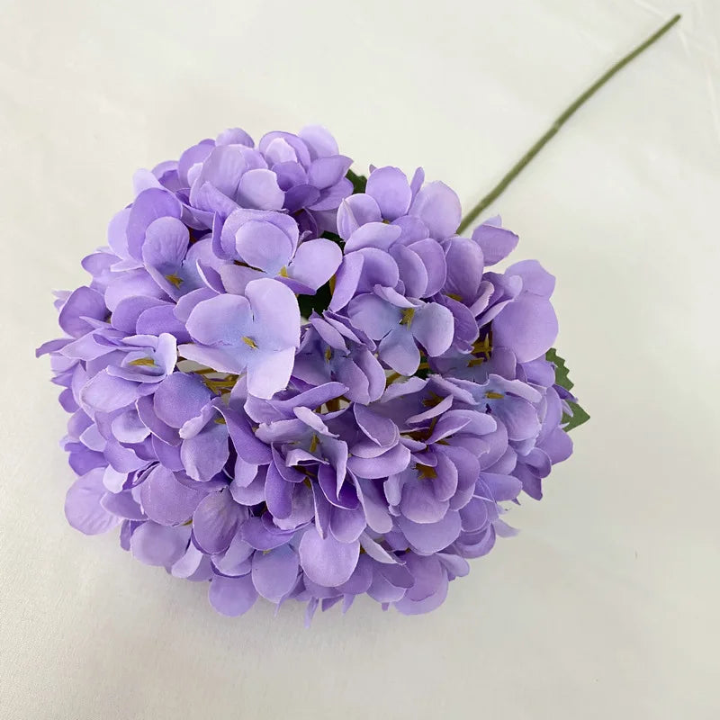 58cm Beautiful Silk Artificial Flowers Hydrangea Flower Bouquet for Home Party Wedding Room Table Decoration Floral Arrangement