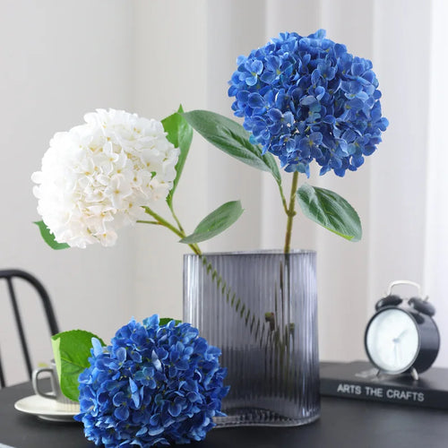 58cm Beautiful Silk Artificial Flowers Hydrangea Flower Bouquet for Home Party Wedding Room Table Decoration Floral Arrangement