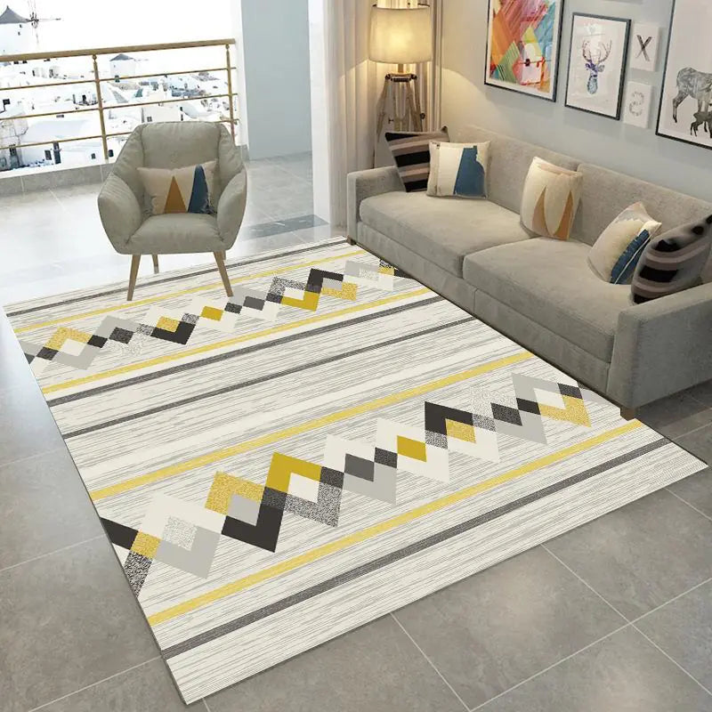 Modern 3D Printed Carpet, Washable and Customizable